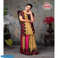 SMC Pallavi Wholesale Cotton Printed Indian Sarees