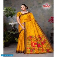 SMC Pallavi Wholesale Cotton Printed Indian Sarees