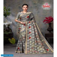 SMC Pallavi Wholesale Cotton Printed Indian Sarees