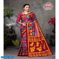 SMC Pallavi Wholesale Cotton Printed Indian Sarees