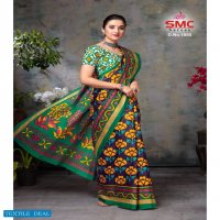 SMC Pallavi Wholesale Cotton Printed Indian Sarees