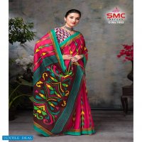 SMC Pallavi Wholesale Cotton Printed Indian Sarees