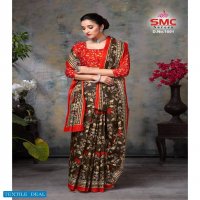 SMC Pallavi Wholesale Cotton Printed Indian Sarees
