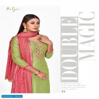LT Nitya Princy Wholesale Chanderi Buti Embroidered Dress Material