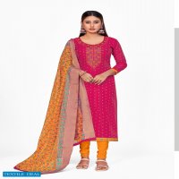LT Nitya Princy Wholesale Chanderi Buti Embroidered Dress Material