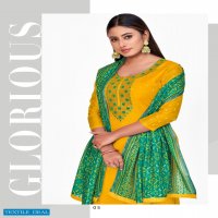 LT Nitya Princy Wholesale Chanderi Buti Embroidered Dress Material