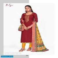 LT Nitya Princy Wholesale Chanderi Buti Embroidered Dress Material
