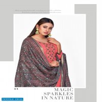 LT Nitya Princy Wholesale Chanderi Buti Embroidered Dress Material