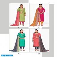 LT Nitya Princy Wholesale Chanderi Buti Embroidered Dress Material