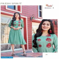 Smylee Moksha Vol-4 Wholesale Designer Long Kurtis