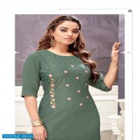 Selesta Maanvi Wholesale Pure Chinon Silk With Siroski Work Kurtis