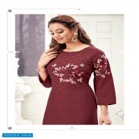 Selesta Maanvi Wholesale Pure Chinon Silk With Siroski Work Kurtis