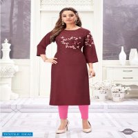 Selesta Maanvi Wholesale Pure Chinon Silk With Siroski Work Kurtis