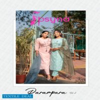PSYNA PARAMPARA VOL 3 CLASSY LOOK READYMADE COTTON TOP BOTTOM WITH DUPATTA