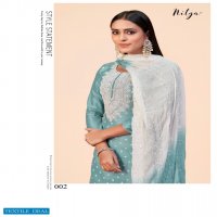 LT Nitya Snow Lady Wholesale Chanderi Fabrics On Neck Work Dress Material