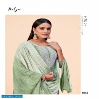 LT Nitya Snow Lady Wholesale Chanderi Fabrics On Neck Work Dress Material