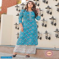 BIBAS VOL 11 BY DIYA TRENDZ RAYON KURTI WITH PLAZZO PAIR