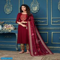 LILY AND LALI MEHER READYMADE TOP WITH PANT AND DUPATTA SET FOR WOMEN