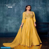 NAKKASHI BREEZE MODAL SATIN EXCLUSIVE READYMADE PARTY WEAR GOWN
