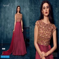 NAKKASHI BREEZE MODAL SATIN EXCLUSIVE READYMADE PARTY WEAR GOWN