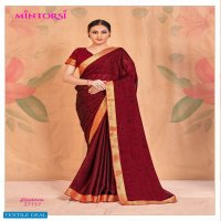 KASHMIRA BY MINTORSI CADBURY CHIFFON PRINTED FANCY SAREE