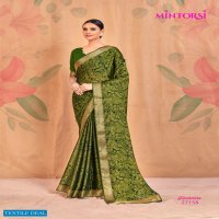 KASHMIRA BY MINTORSI CADBURY CHIFFON PRINTED FANCY SAREE