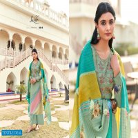 PALLAVI BY LEVISHA VISCOSE MASLIN KASHMIRI WORK DRESSES SUPPLIER