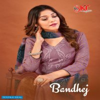 SKT Bandhej Wholesale Shopping Soft Cotton Dress Material