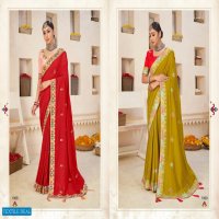 SHUBH SHREE CREATION KANYA VICHITRA WITH BORDER WORK SARIS WHOLESALER