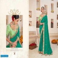 SHUBH SHREE CREATION KANYA VICHITRA WITH BORDER WORK SARIS WHOLESALER