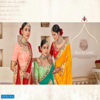 SHUBH SHREE CREATION KANYA VICHITRA WITH BORDER WORK SARIS WHOLESALER