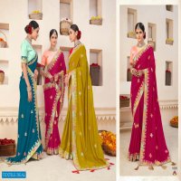 SHUBH SHREE CREATION KANYA VICHITRA WITH BORDER WORK SARIS WHOLESALER
