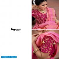 SHIVANGI BY LT FASHION LINEN DESIGNER SAREE WITH FANCY WORK BLOUSE