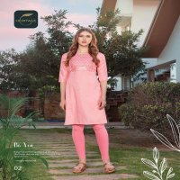 ELINA BY HERITAGE HEAVY RAYON HEAVY LUREX TWO TONED KURTI CATALOG WHOLESALER BEST RATE