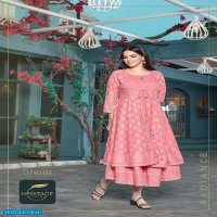 ELITE BY HERITAGE HEAVY RAYON PRINTED HEAVY SOFT VISCOSE KURTI CATALOG WHOLESALER BEST RATE