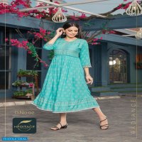 ELITE BY HERITAGE HEAVY RAYON PRINTED HEAVY SOFT VISCOSE KURTI CATALOG WHOLESALER BEST RATE