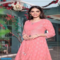 ELITE BY HERITAGE HEAVY RAYON PRINTED HEAVY SOFT VISCOSE KURTI CATALOG WHOLESALER BEST RATE