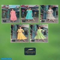 ELITE BY HERITAGE HEAVY RAYON PRINTED HEAVY SOFT VISCOSE KURTI CATALOG WHOLESALER BEST RATE