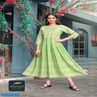 ELITE BY HERITAGE HEAVY RAYON PRINTED HEAVY SOFT VISCOSE KURTI CATALOG WHOLESALER BEST RATE