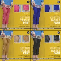 TASSLE PANT COTTON LADIES BOTTOM WEAR COLLECTION AT COMPETITIVE PRICES