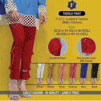 TASSLE PANT COTTON LADIES BOTTOM WEAR COLLECTION AT COMPETITIVE PRICES