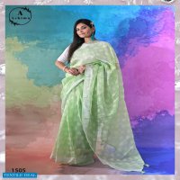 FINE LUCKNOWI VOL 2 BY ASHIMA GEORGETTE SAREE WITH LOCKNOWI WORK BLOUSE