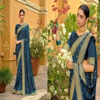 Kalista Trophy Gold Wholesale Festive Indian Sarees
