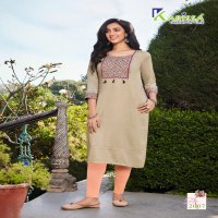Karissa Rehana Vol-2 Wholesale Reyon Work Long Kurtis