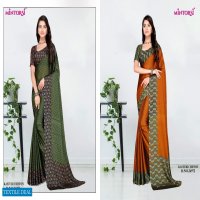 MIntorsi Kasturi Chiffon Wholesale Black Cadbury Sarees