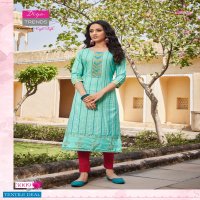 Diya Victoria Vol-3 Wholesale Long Embroidered Kurti Catalogs