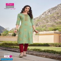 Diya Victoria Vol-3 Wholesale Long Embroidered Kurti Catalogs