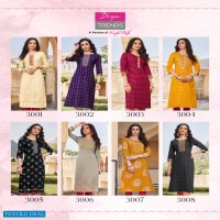 Diya Victoria Vol-3 Wholesale Long Embroidered Kurti Catalogs