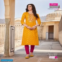 Diya Victoria Vol-3 Wholesale Long Embroidered Kurti Catalogs
