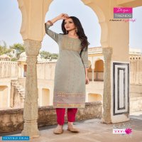 Diya Victoria Vol-3 Wholesale Long Embroidered Kurti Catalogs